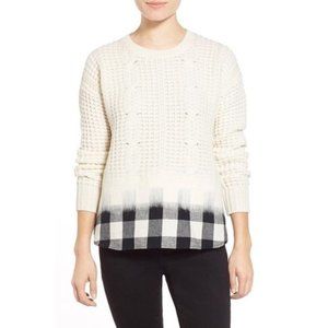 💫3 for $25💫 Madewell Wintermix Wool Sweater Buffalo Plaid